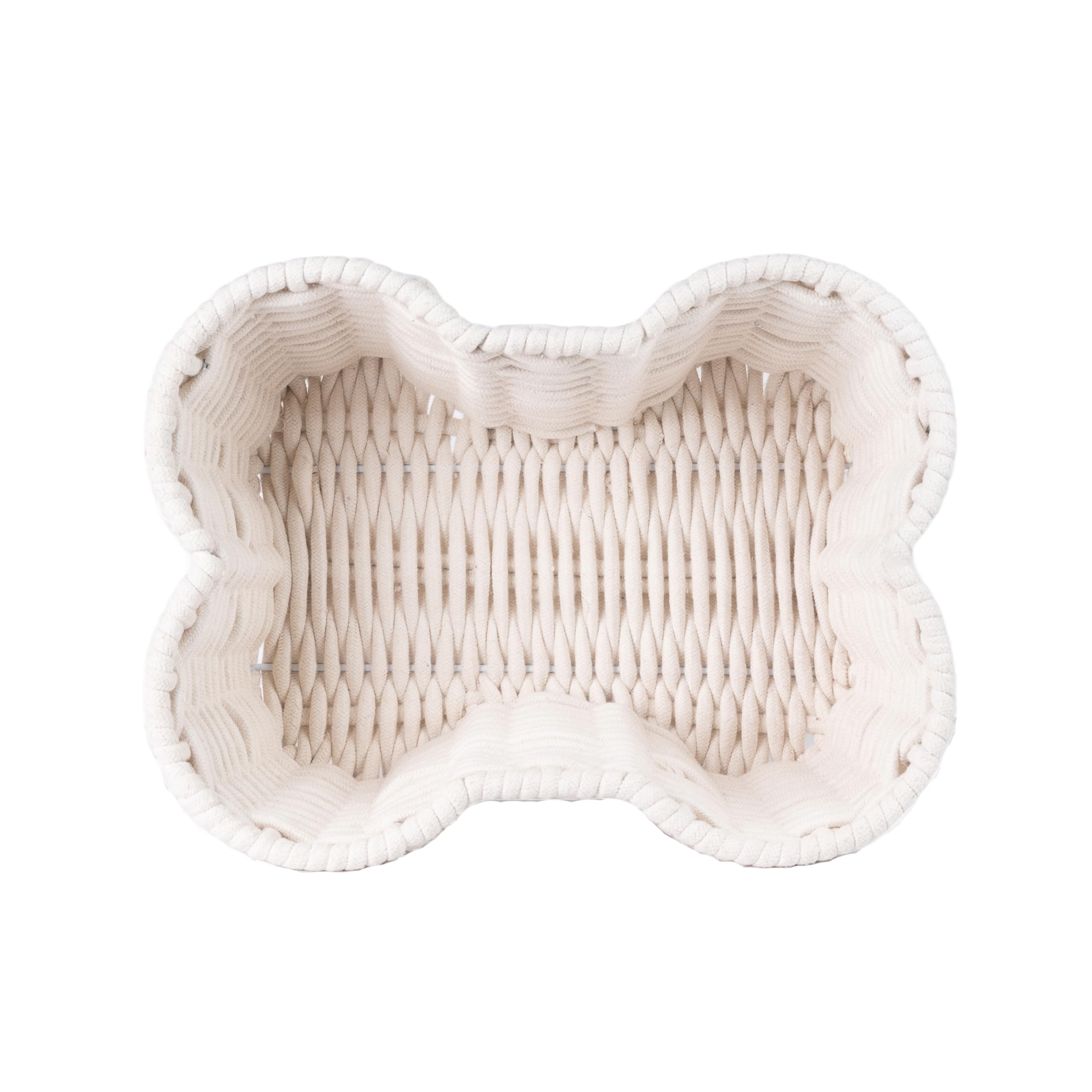 OtterPets durable cotton rope storage bin withstands daily use.