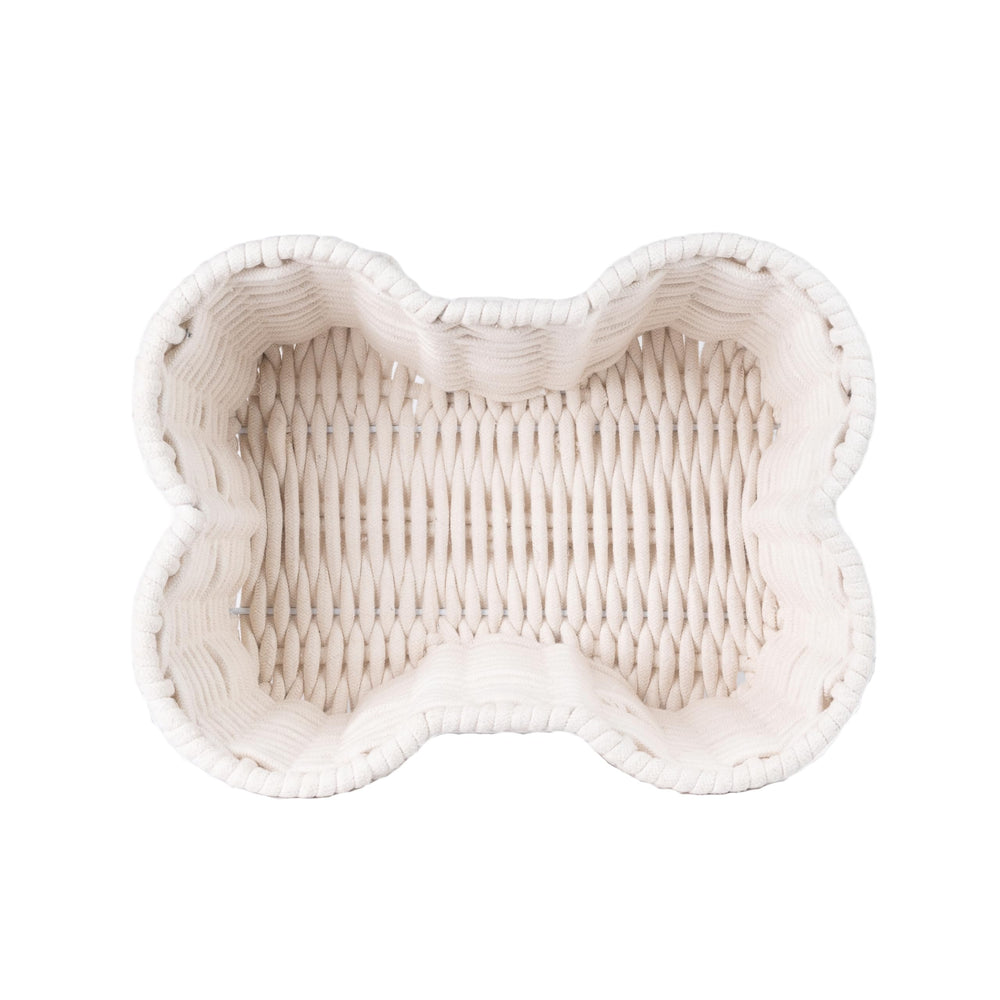 OtterPets durable cotton rope storage bin withstands daily use.