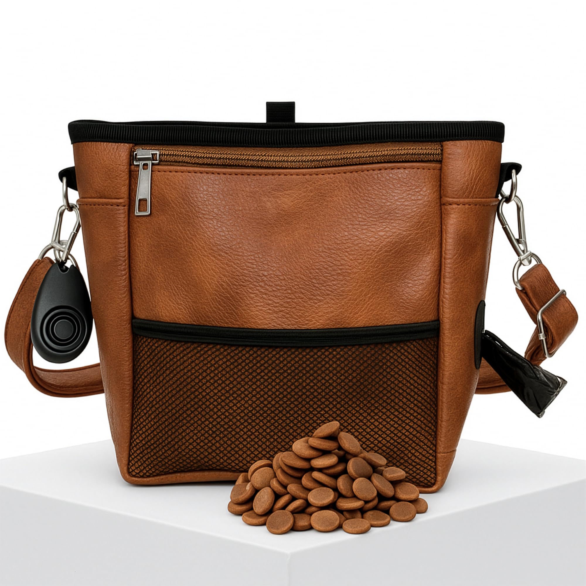 OtterPets large dog treat pouch with clicker for smooth training rewards.