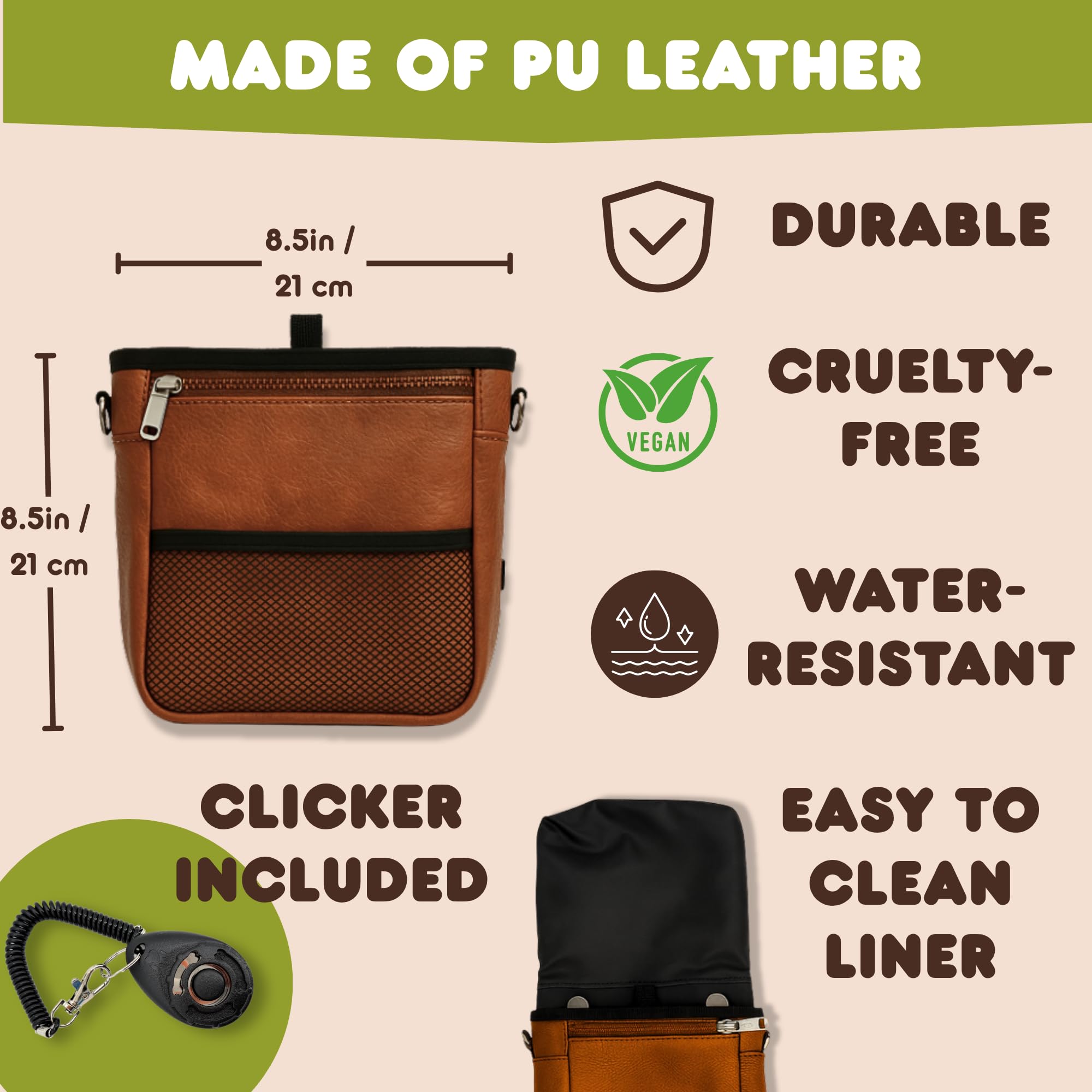 OtterPets treat pouch with magnetic clasp for one-handed, quick-access rewards.