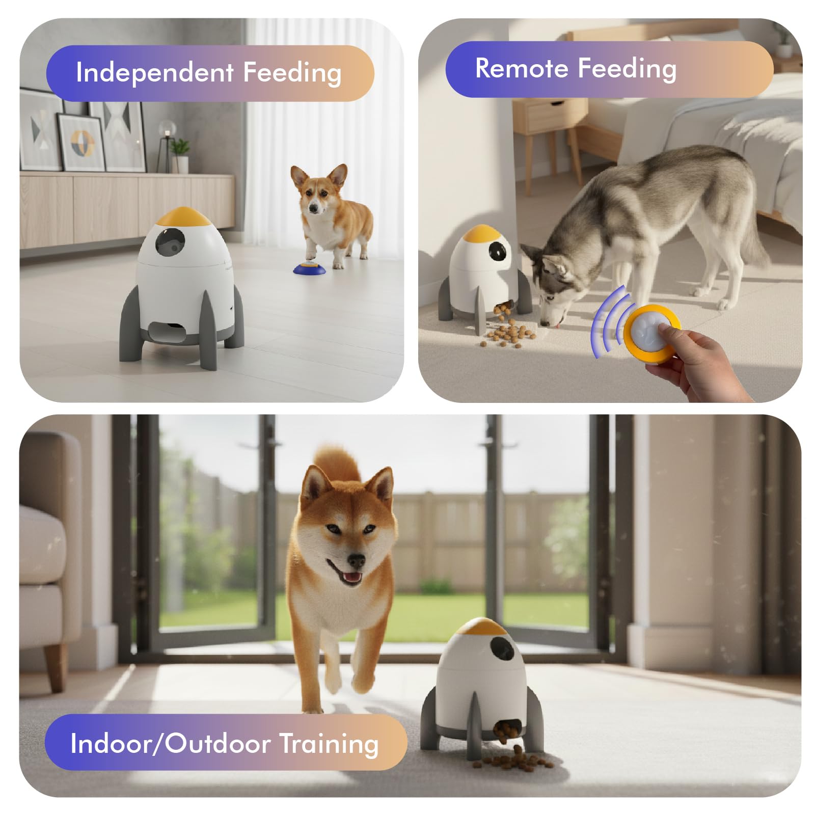 OtterVerz 11 adjustable slow-feeding panel supports portion control during meals.