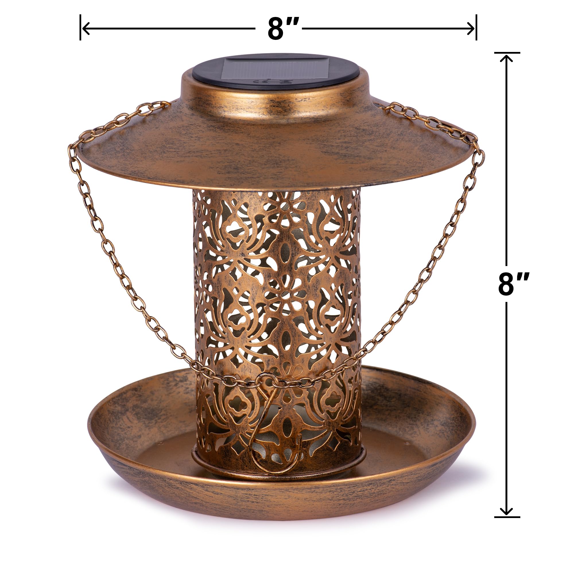 Ottsuls gift bird feeder in bronze makes a thoughtful present for nature lovers and gardeners.