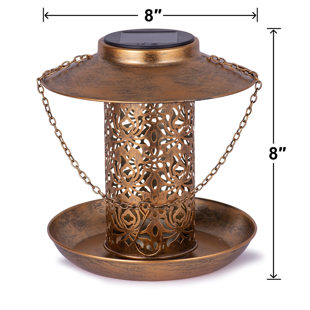 Ottsuls gift bird feeder in bronze makes a thoughtful present for nature lovers and gardeners.