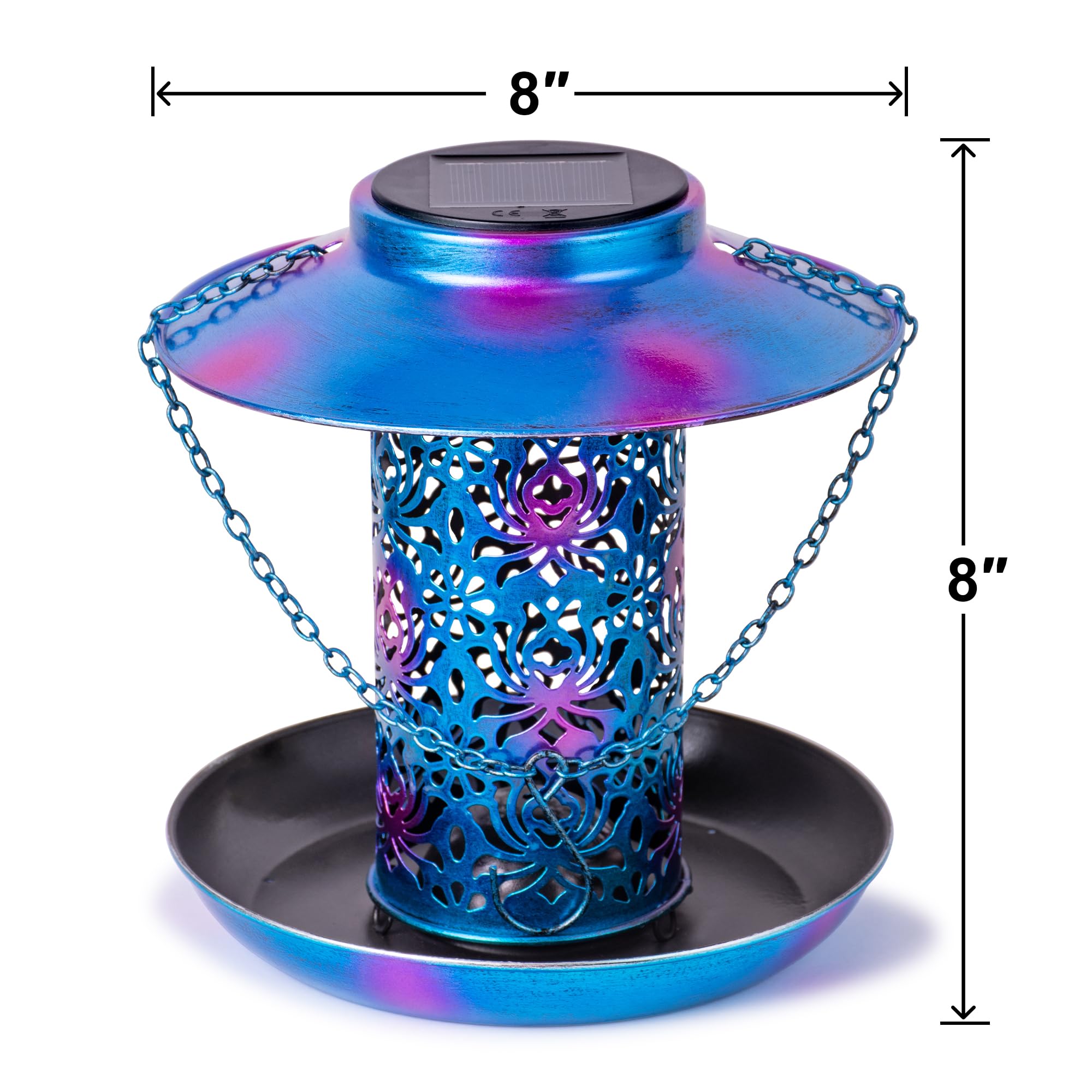 Ottsuls solar night-light, softly illuminates outdoors for visiting birds.