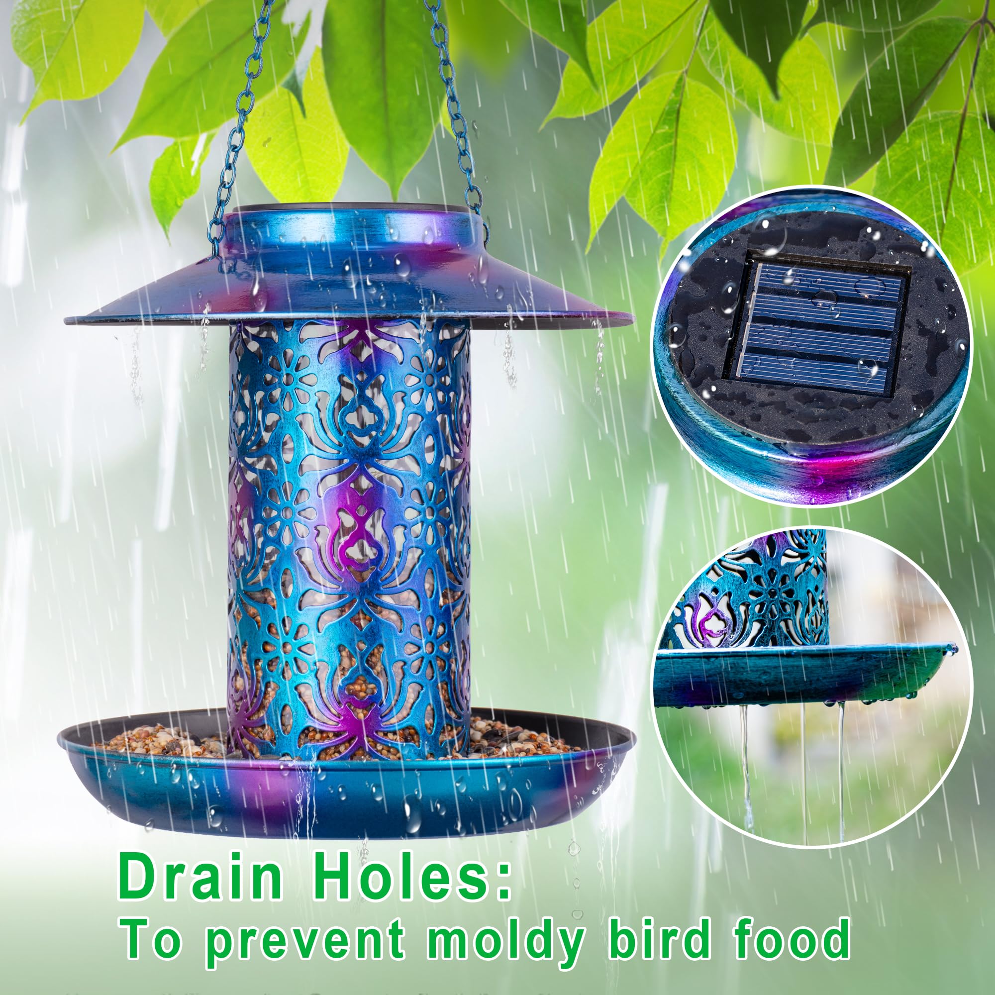 Ottsuls weatherproof coating, durable metal withstands rain and sun.