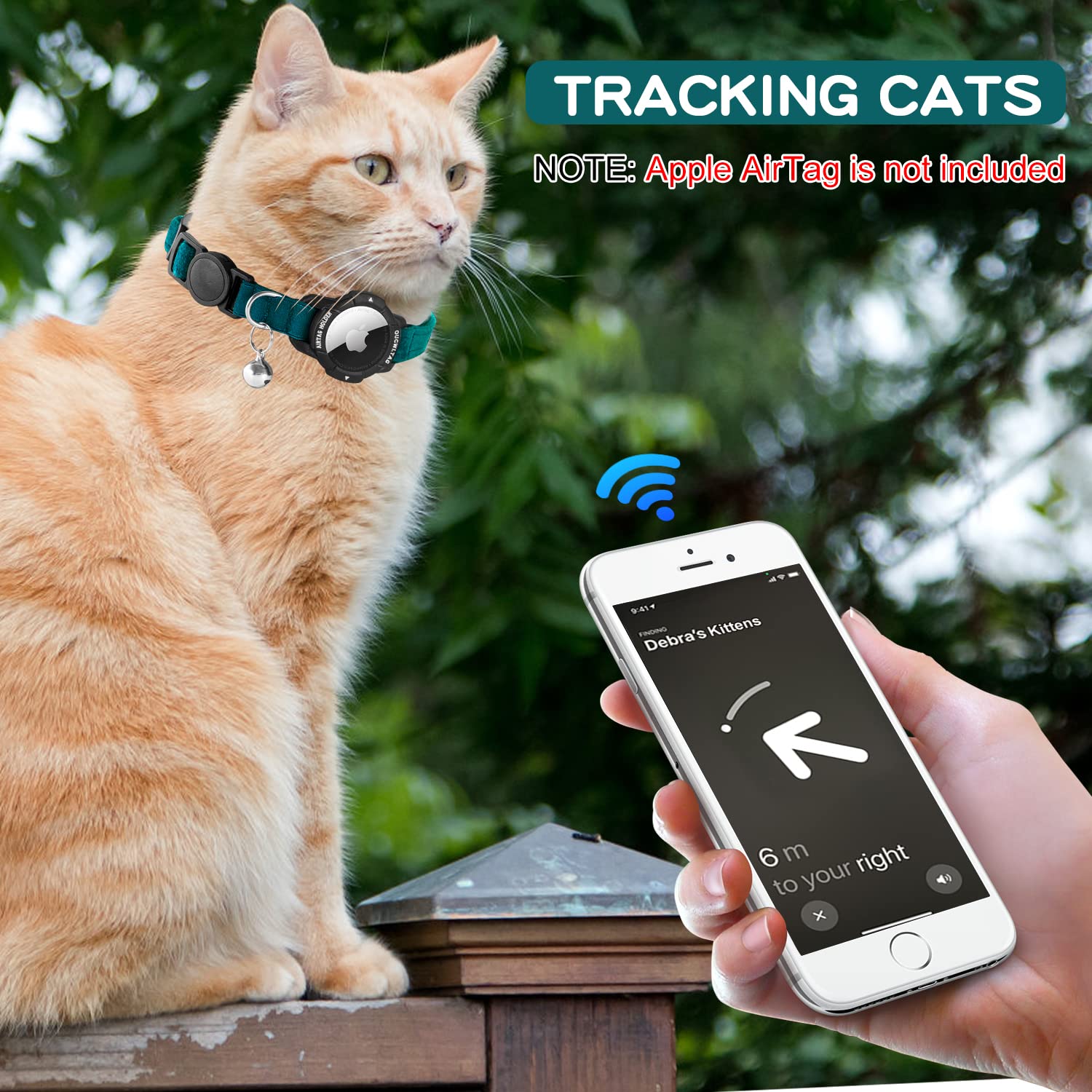 OUCWLTAG Luminous AirTag case glows in low light for easy ID