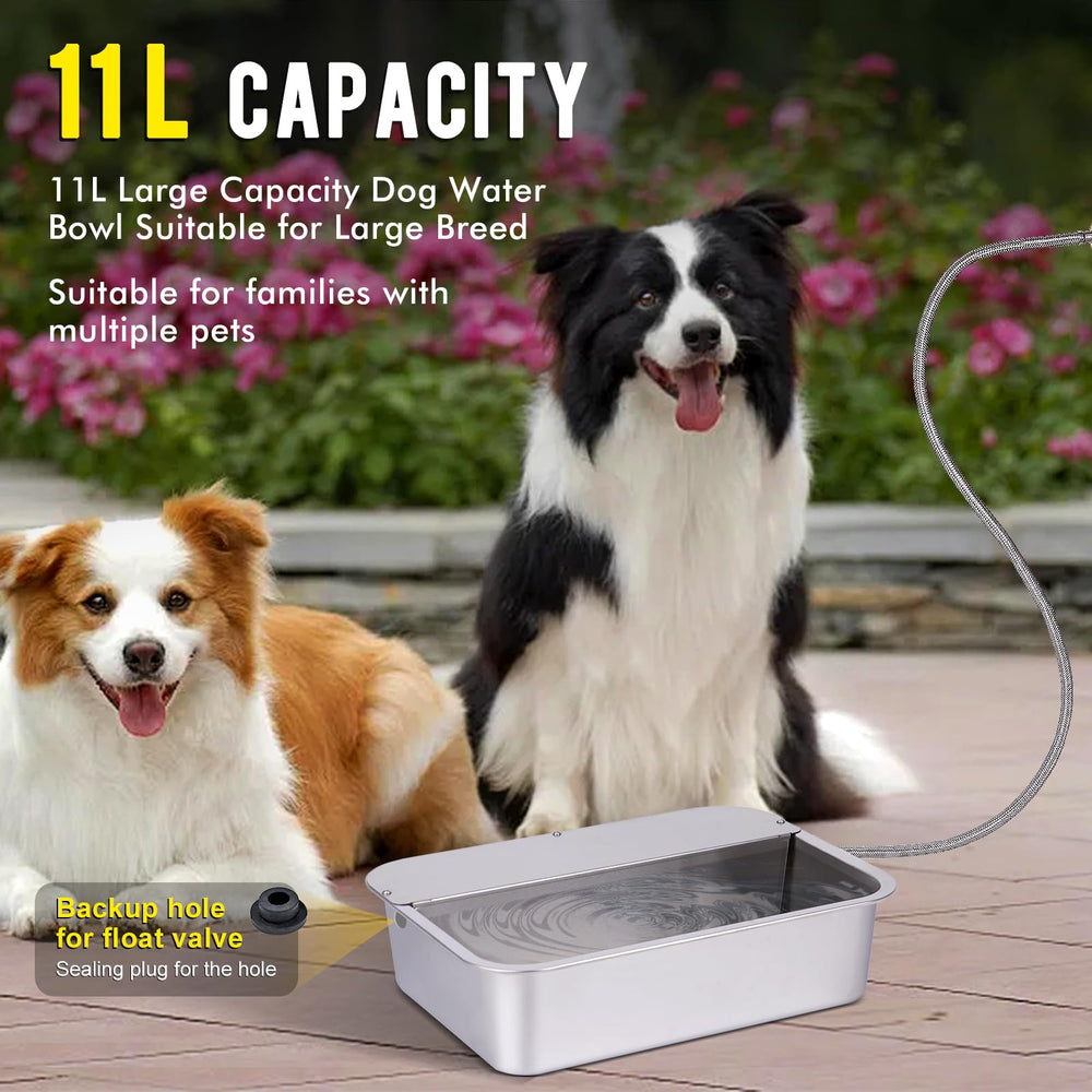 OUJIMAI stainless steel water trough outdoors with durable finish