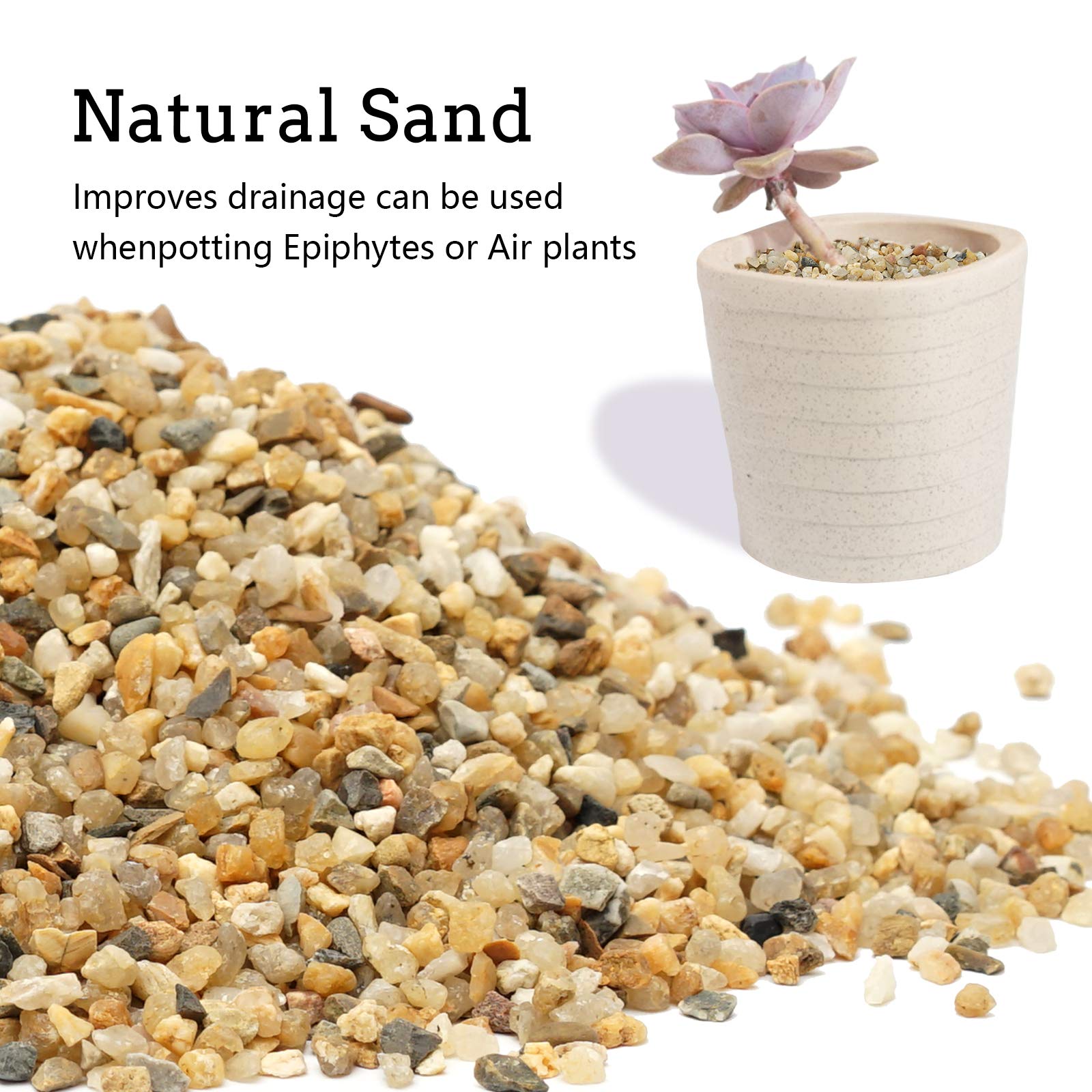 OUPENG Coarse Sand Stone provides drainage for pots and plants
