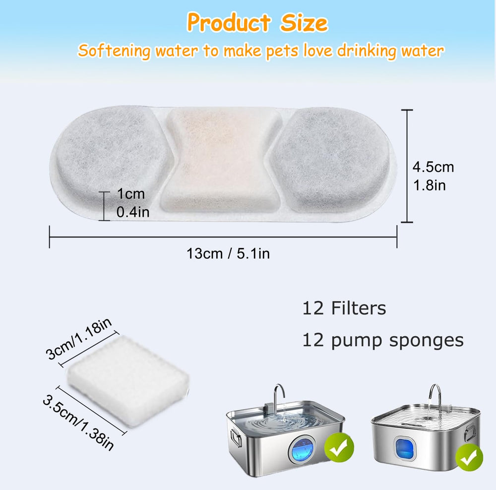 OUPUSES pre-filter sponges improve filtration and extend filter life