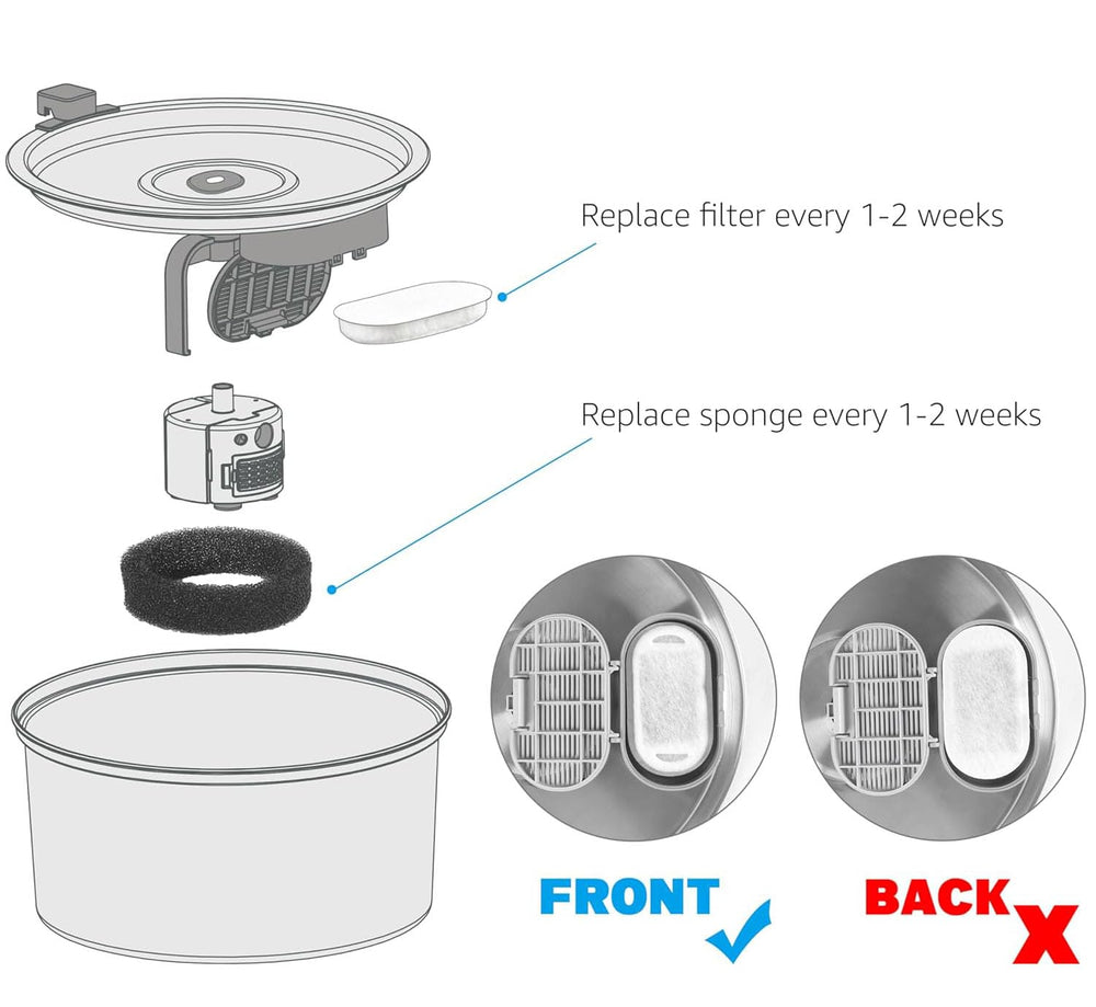 OUPUSES water taste improvement with filtered water for pets