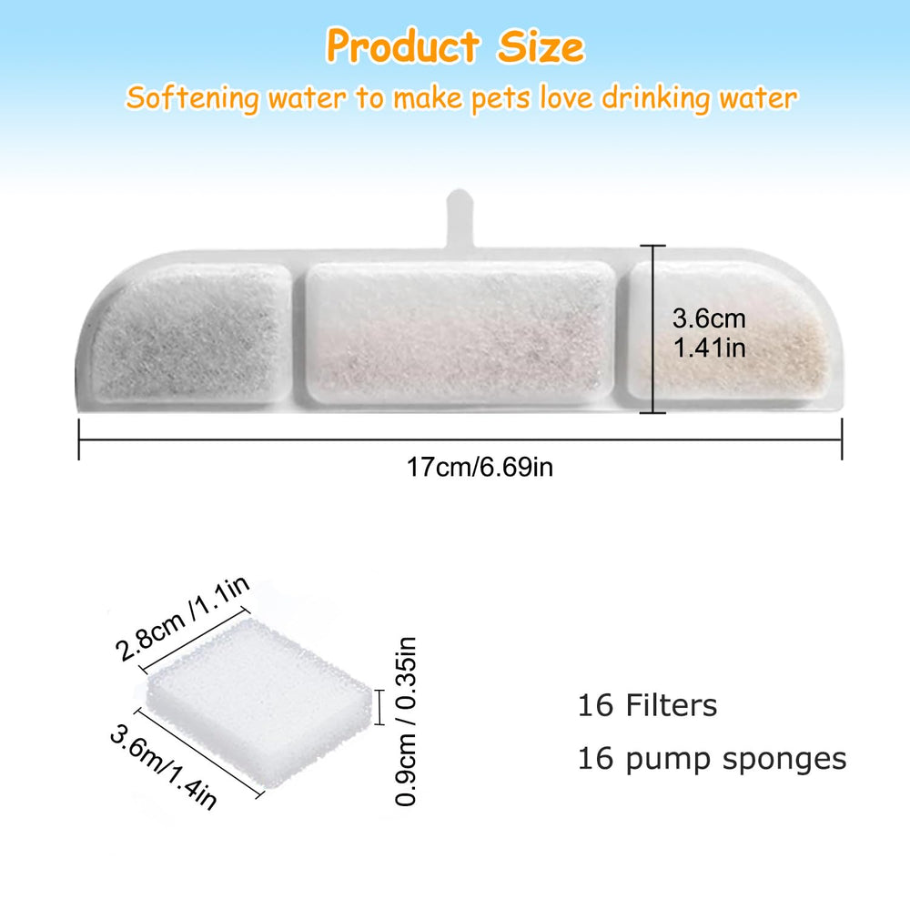 OUPUSES Downy Paws 16-pack replacement filter kit reduces odors