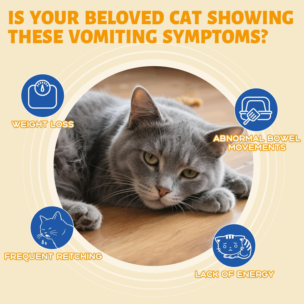 Ourea Cat Vomit Relief Drop dropper for easy administration.