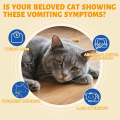 Ourea Cat Vomit Relief Drop dropper for easy administration.