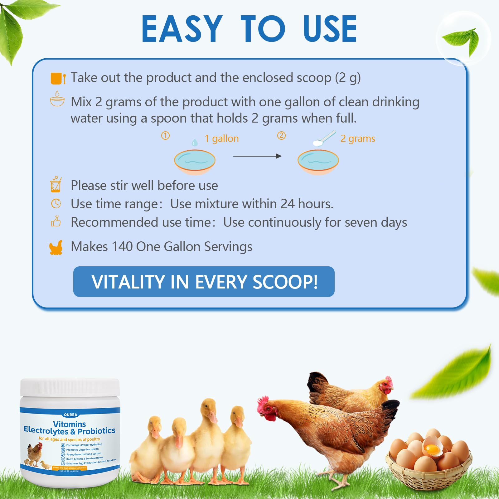 Hens benefit from nutrition boost supporting daily egg production.