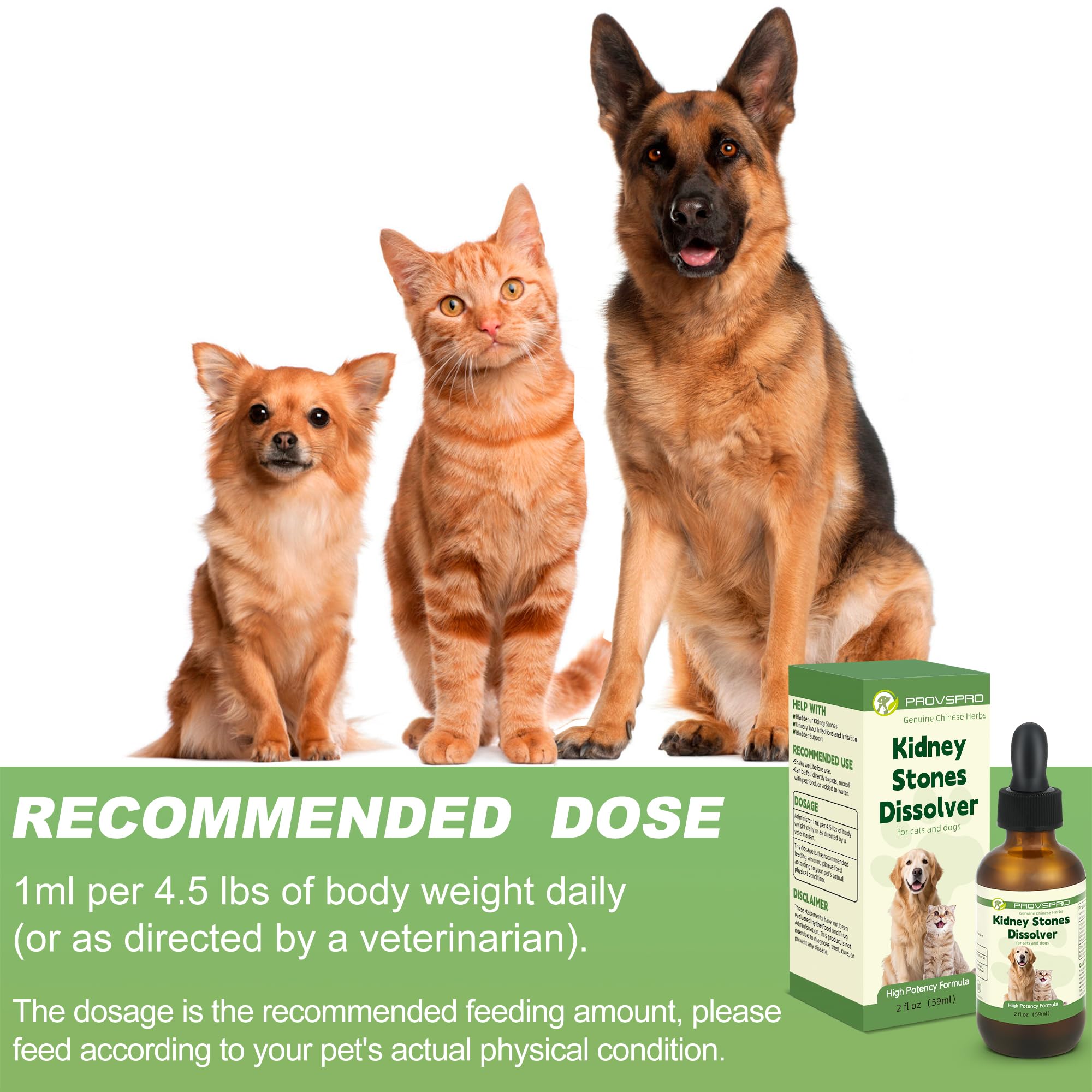 Ourea clear liquid close-up demonstrates convenient, direct delivery for pets.