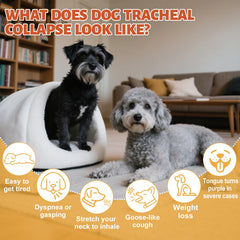 Ourea Collapsed Trachea Drops being mixed into dog food for easy daily use.