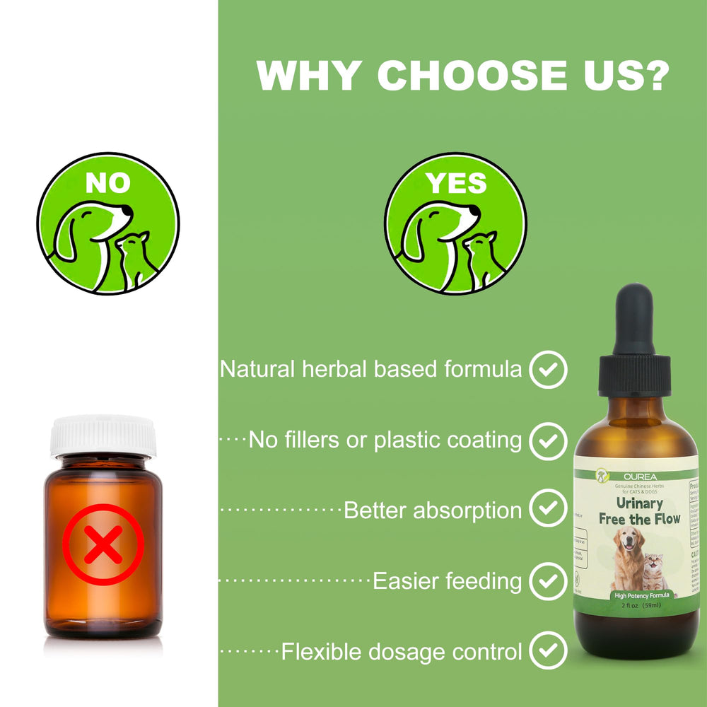 Ourea Herbal ingredients list highlights safe, natural stone conditioning for pets.