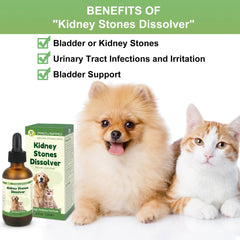 Ourea liquid drops for pets, fast absorption supports urinary health.