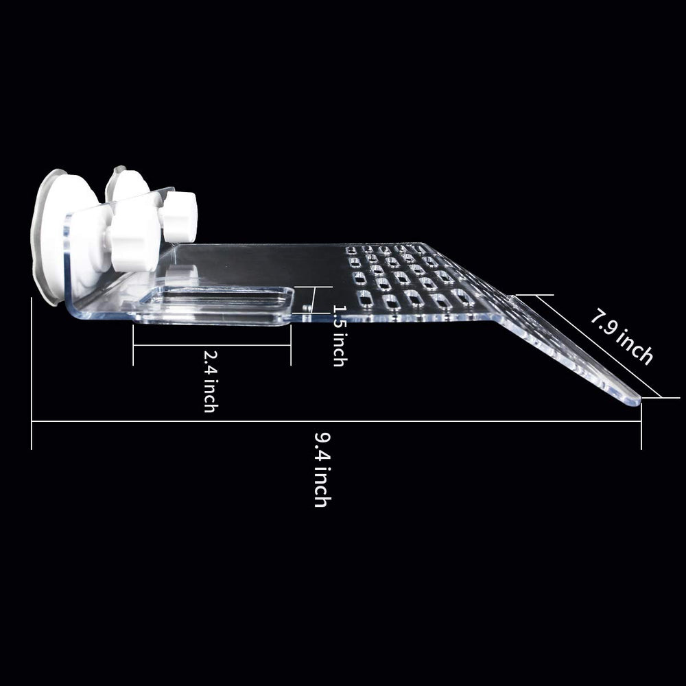 ourjob turtle tank platform transparent design enhances visibility during basking.