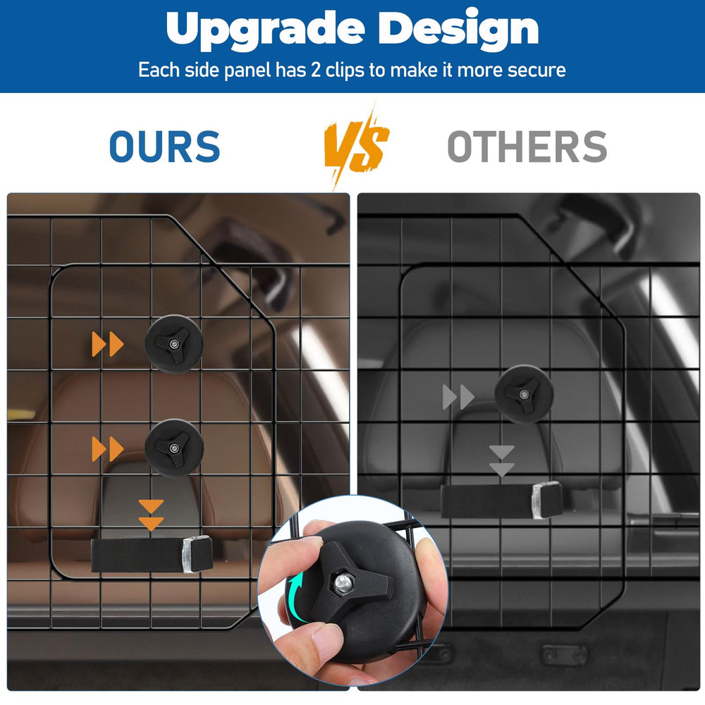 OUSHENG universal-fit dog divider across trunk for versatile vehicle use
