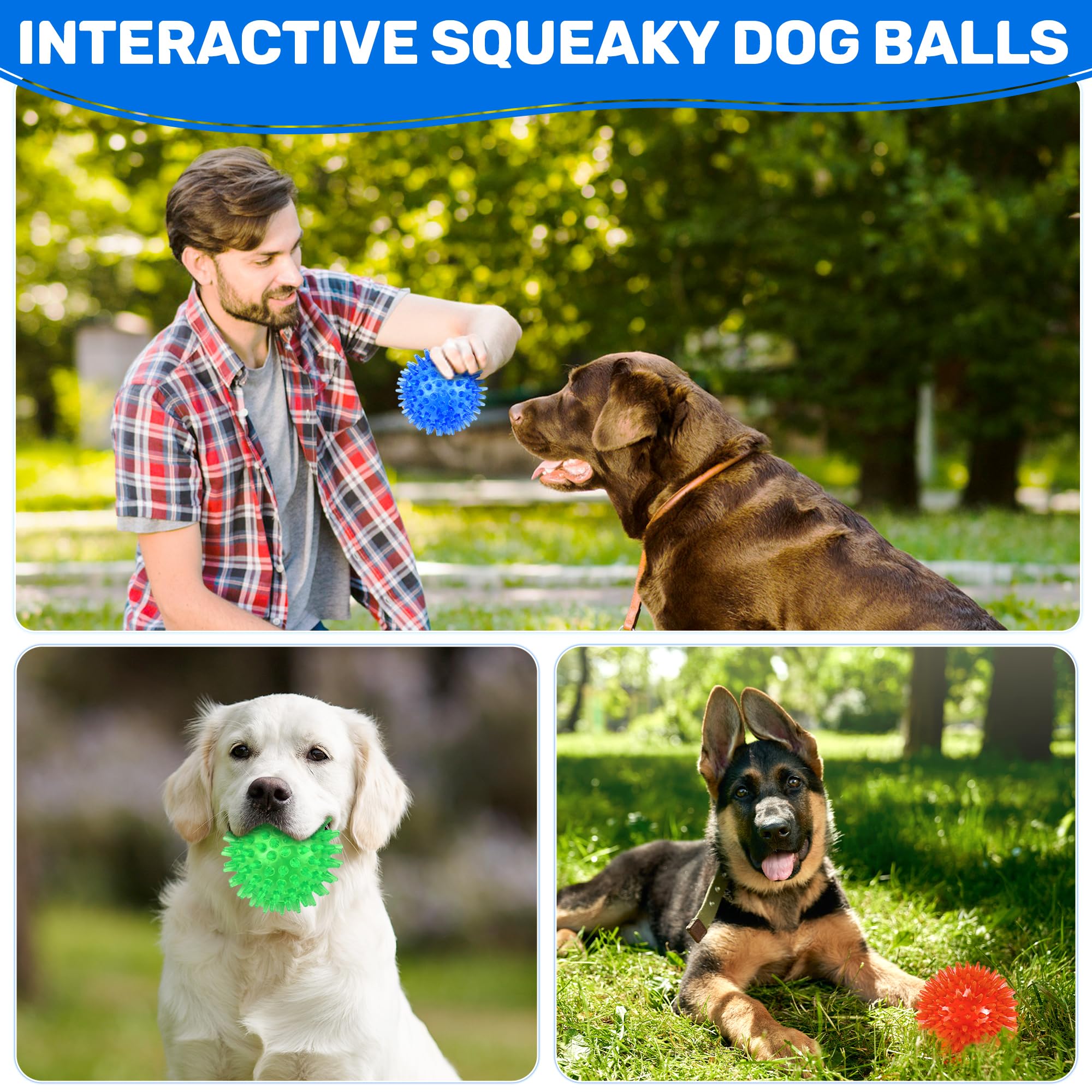 Ousiya chew friendly dog ball supports teething and keeps dogs entertained