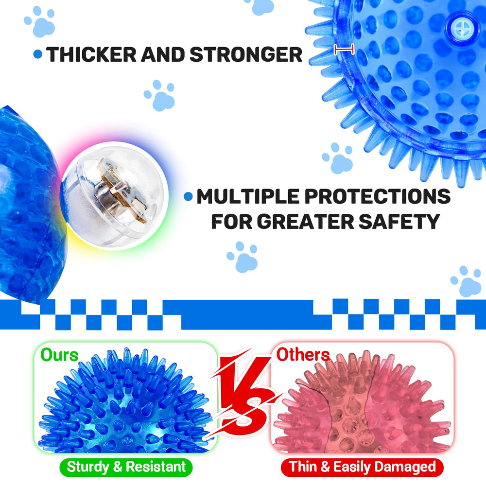 Ousiya night time glow ball enhances visibility during night fetch