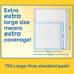 OUT! Petcare XXL pee pads with tear-resistant construction for durable indoor use