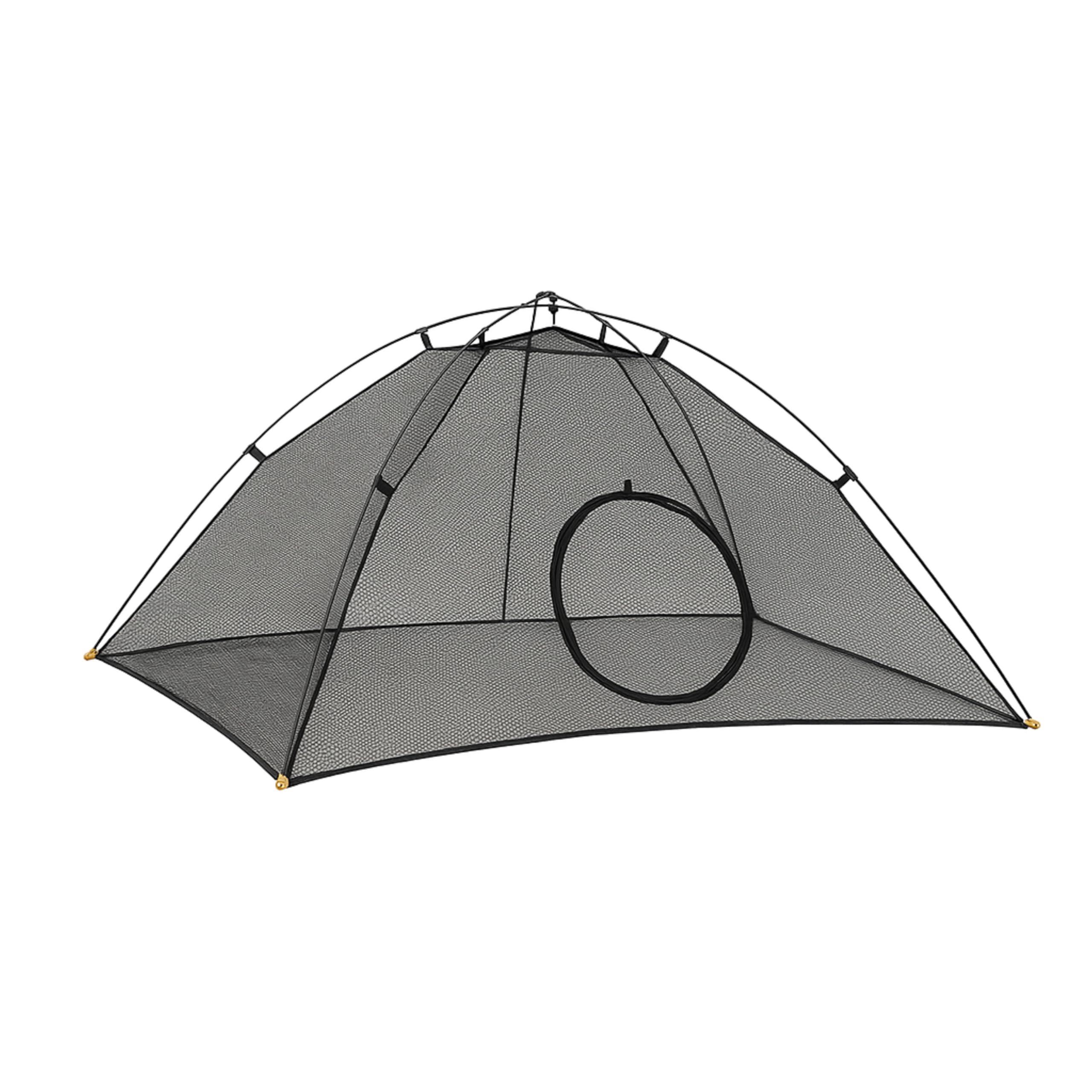 Outback Jack Cat Tent Large front view for safe outdoor play with 360-degree visibility.