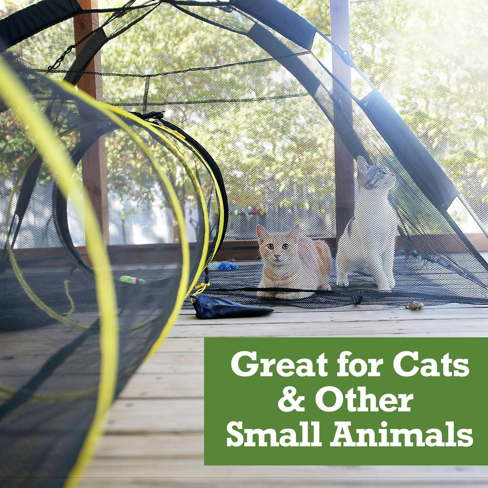 Outback Jack cat tunnel attachment expands exploration for curious pets.