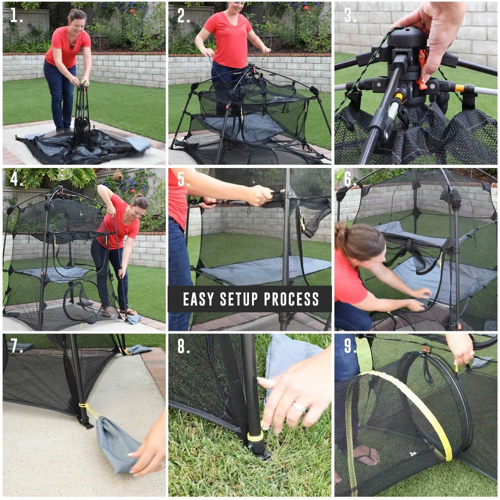 Outback Jack Catio Easy Setup supports quick assembly for home or travel.