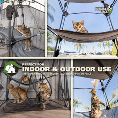 Outback Jack Catio Indoor Playpen provides a secure space for kittens or new pets.