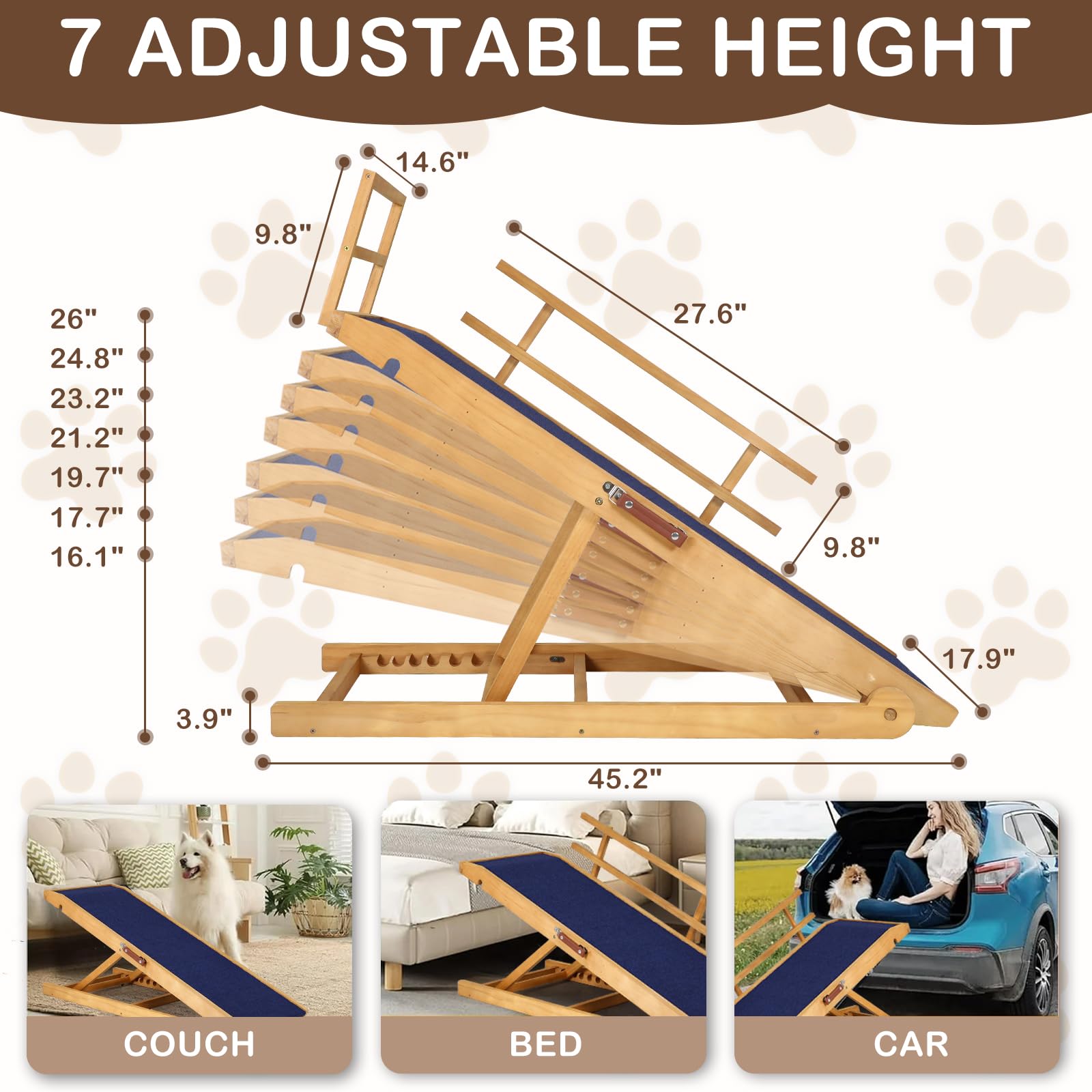Outdoor Diamond dog ramp anti-slip surface detail highlights secure footing.
