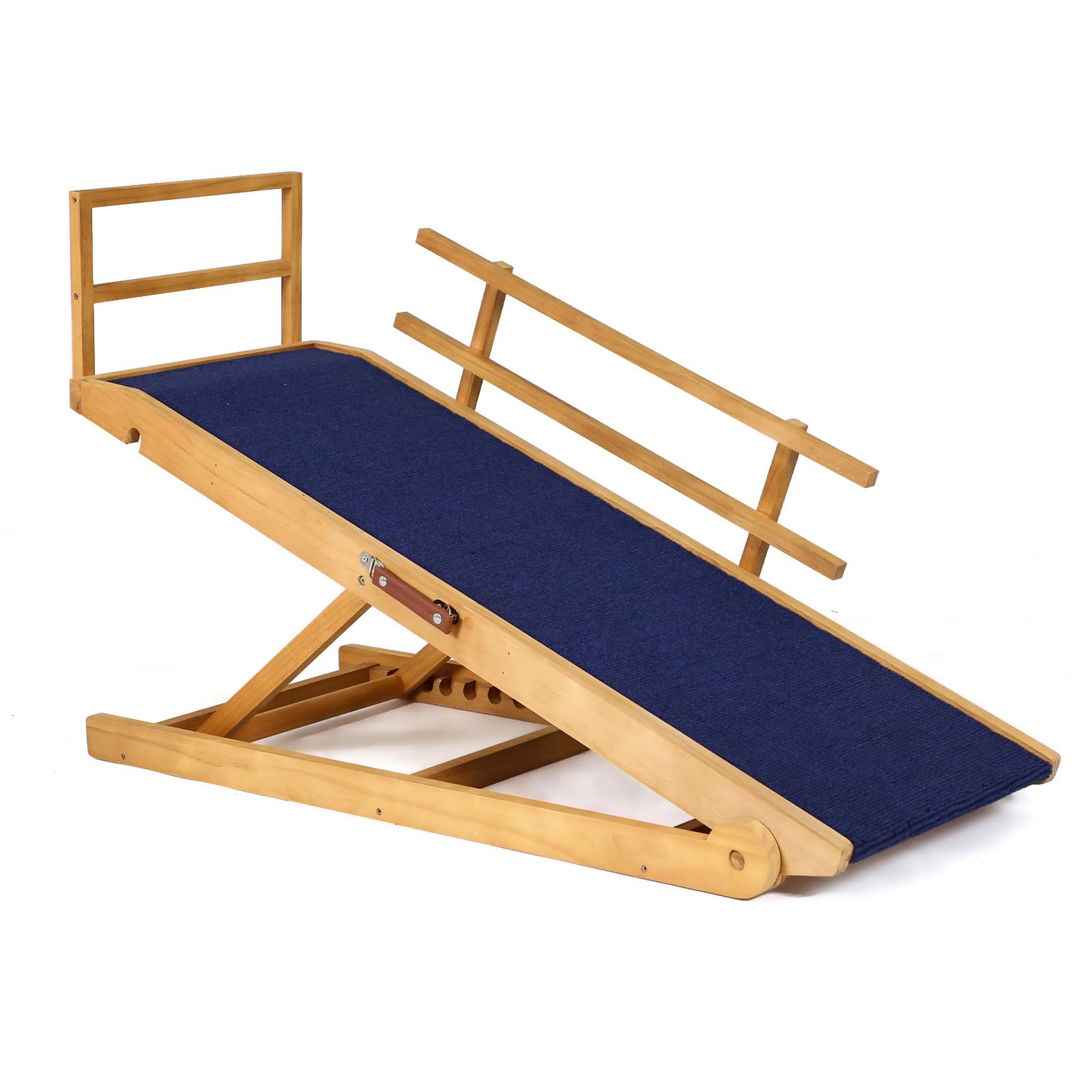 Outdoor Diamond dog ramp bottom silicone pad protects floors.