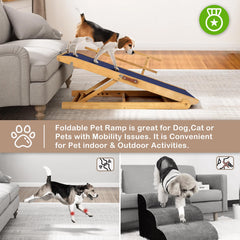 Outdoor Diamond dog ramp folded-compact storage shows easy car portability.