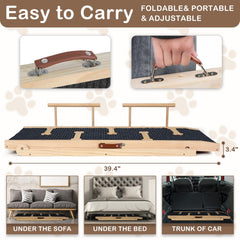 Outdoor Diamond dog ramp wooden frame holds up to 140 pounds