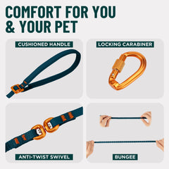 OutdoorBengal Kushma lightweight-leash keeps small pets comfortable on outings.