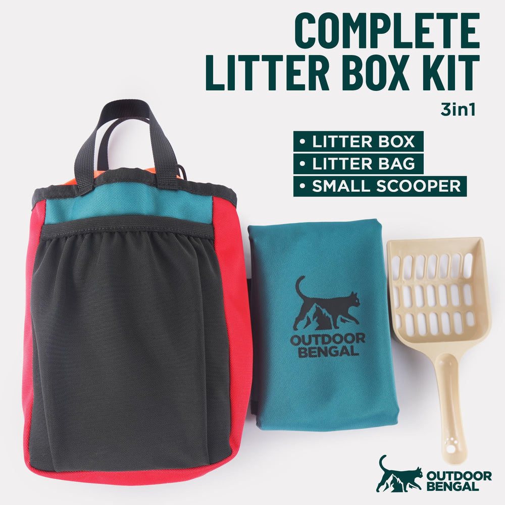 OutdoorBengal litter bag leak-proof design keeps litter contained.