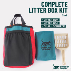 OutdoorBengal litter bag leak-proof design keeps litter contained.