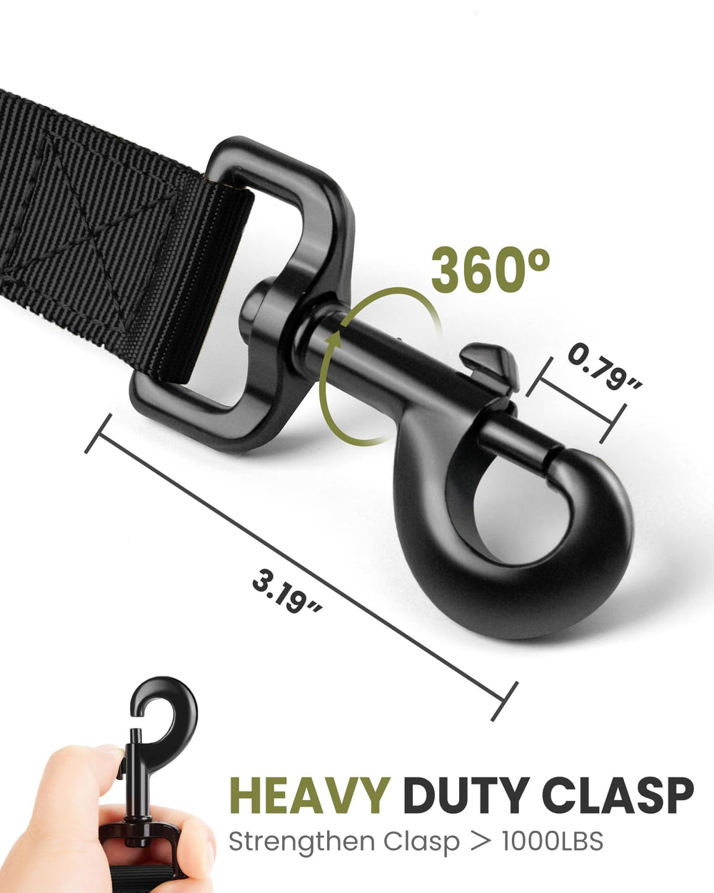Outdoormaster Bungee Dog Leash length options from short to long for versatility.