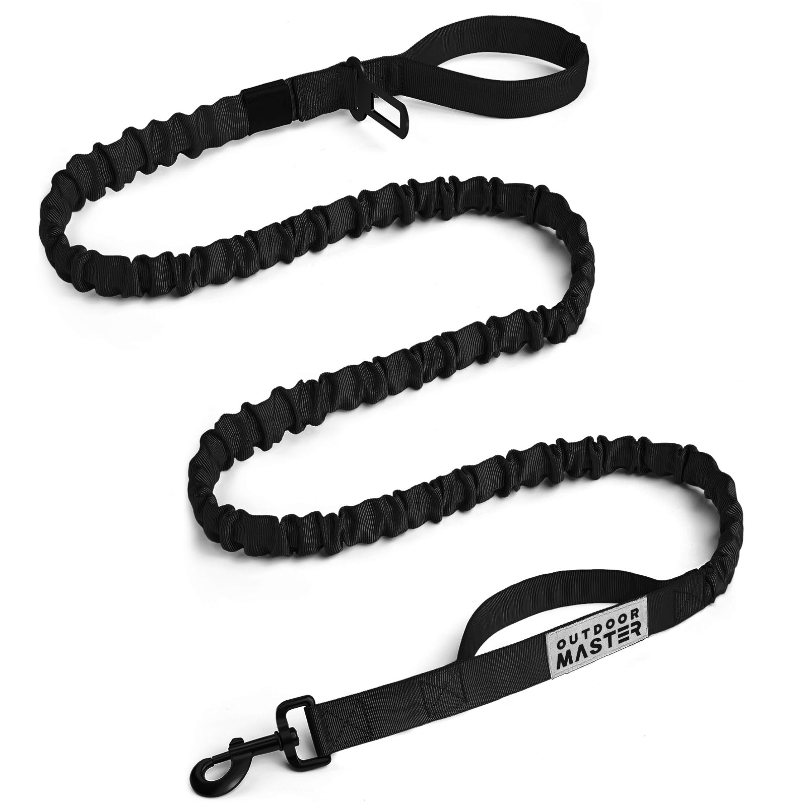 Outdoormaster Bungee Dog Leash with two padded handles for comfortable control.