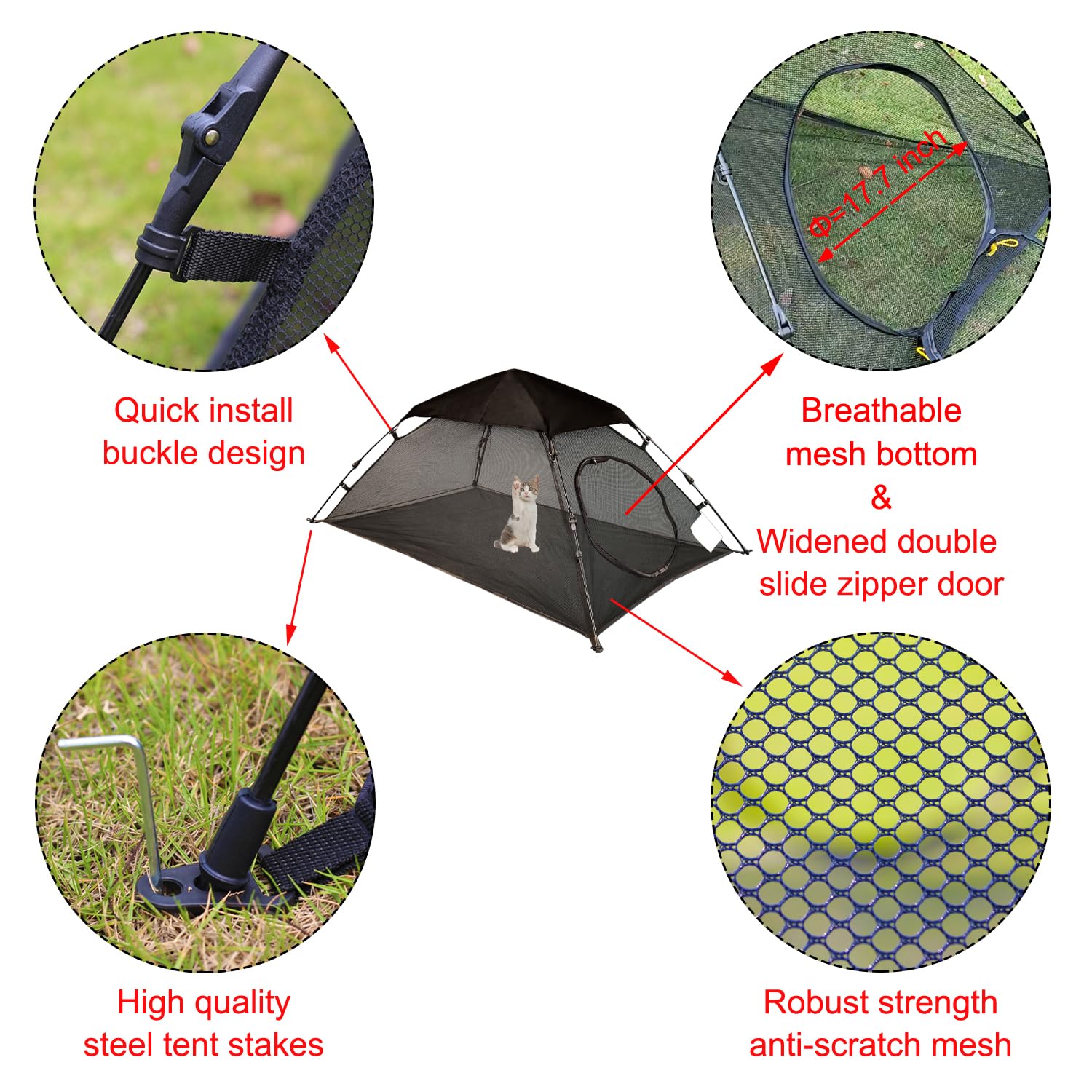OUTINGPET AICHIFAN roomy multi-pet enclosure with ample play space.