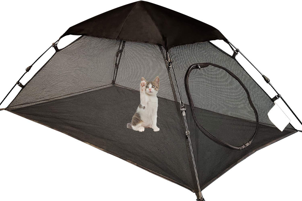 OUTINGPET AICHIFAN outdoor cat tent setup for safe outdoor play.
