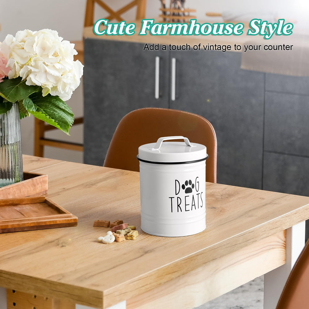 OUTNILI Treat Container holds 5–6 cups of dry treats for easy access