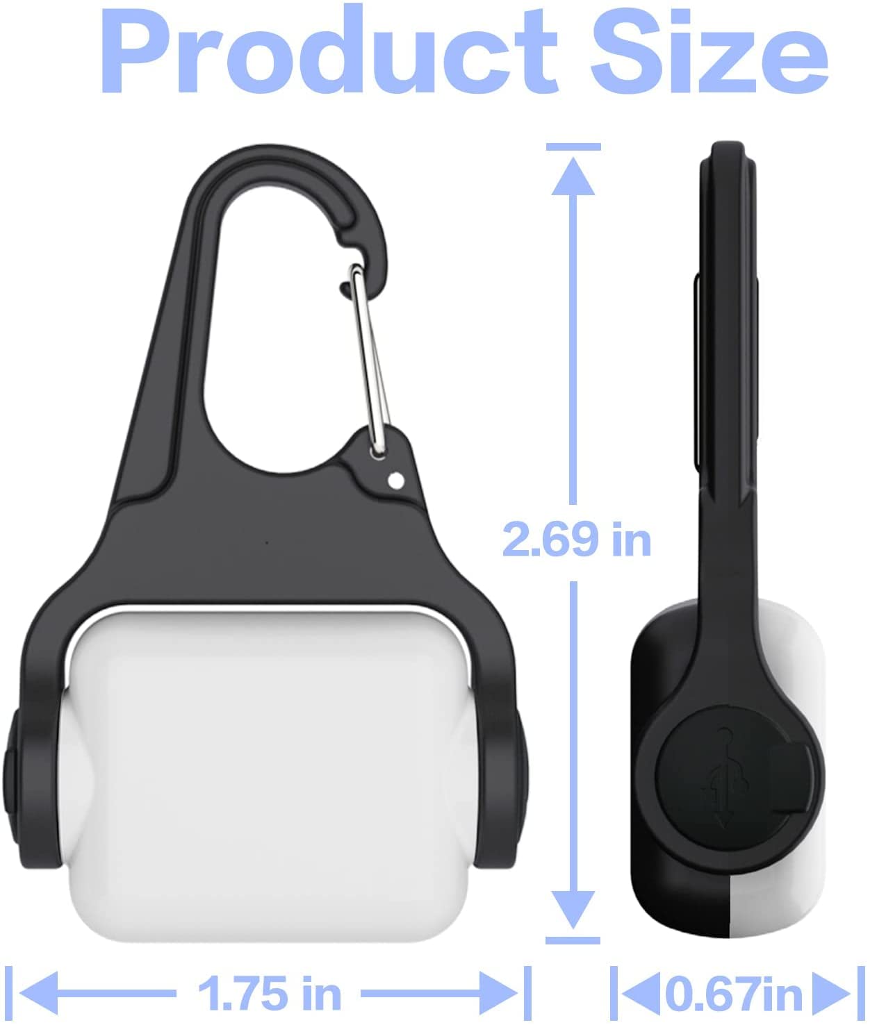 Outopest two-pack dog light set offers back-up visibility on trips.