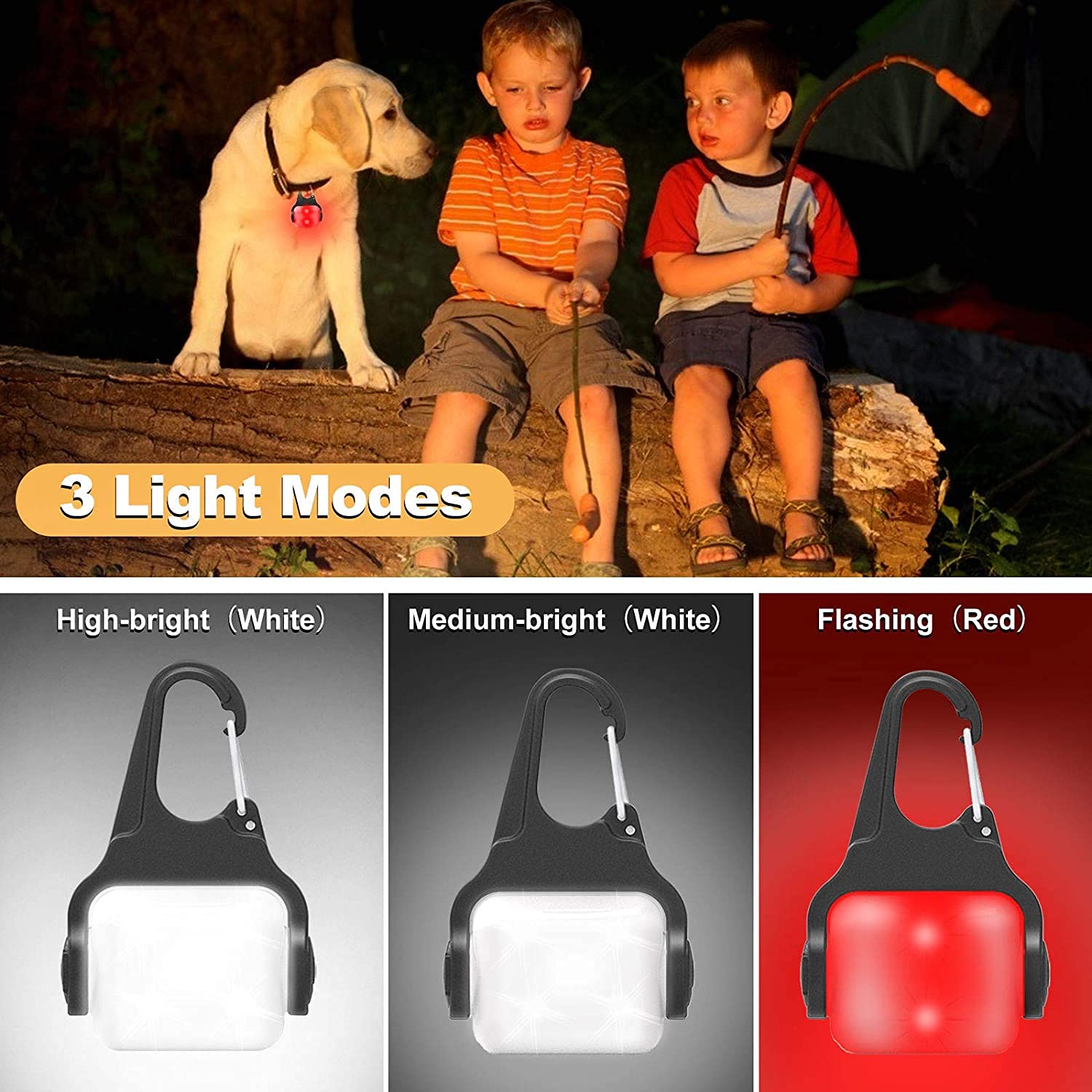 Outopest USB-C rechargeable dog light keeps you ready for all night outings.