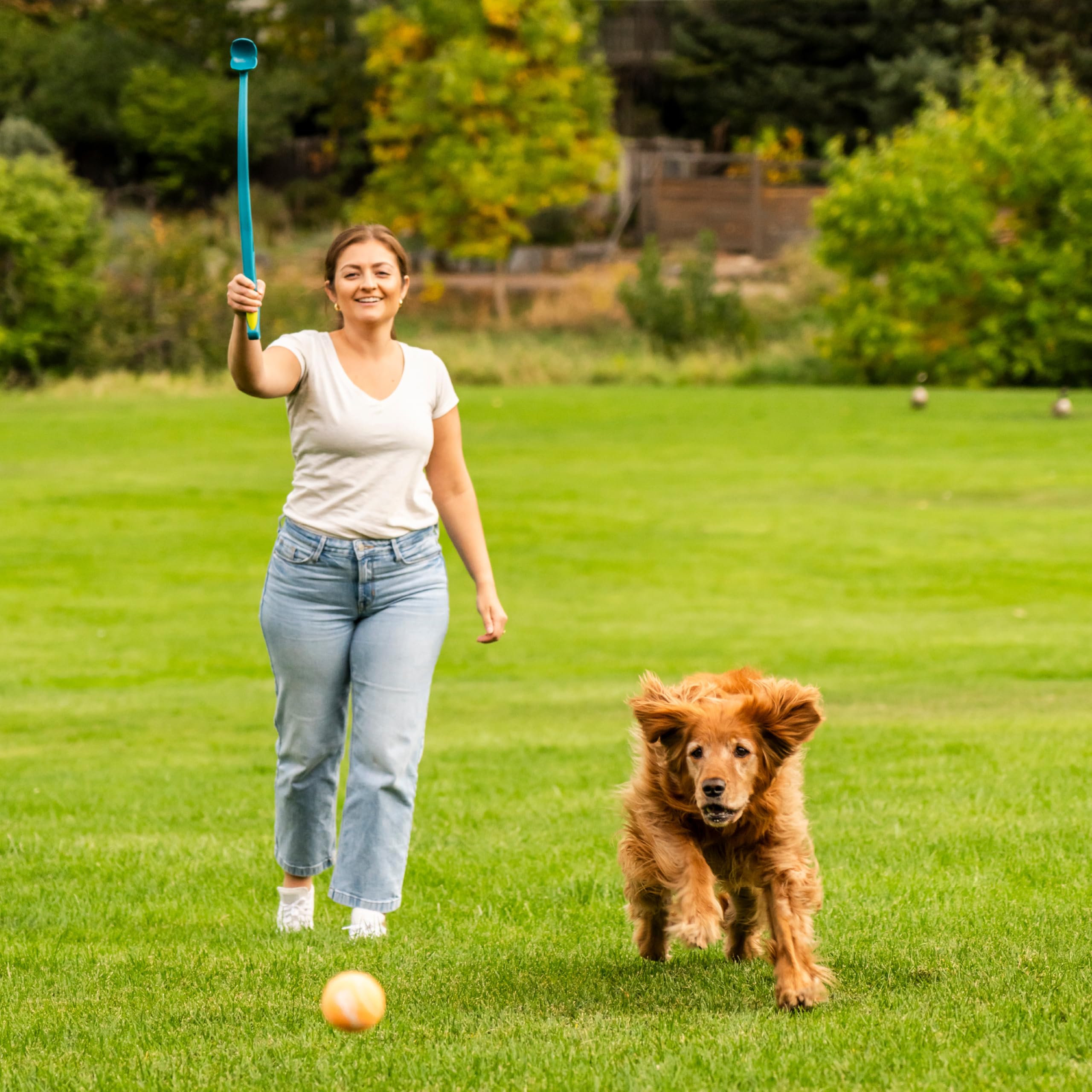 Outward Hound tennis ball compatibility allows easy, versatile play.