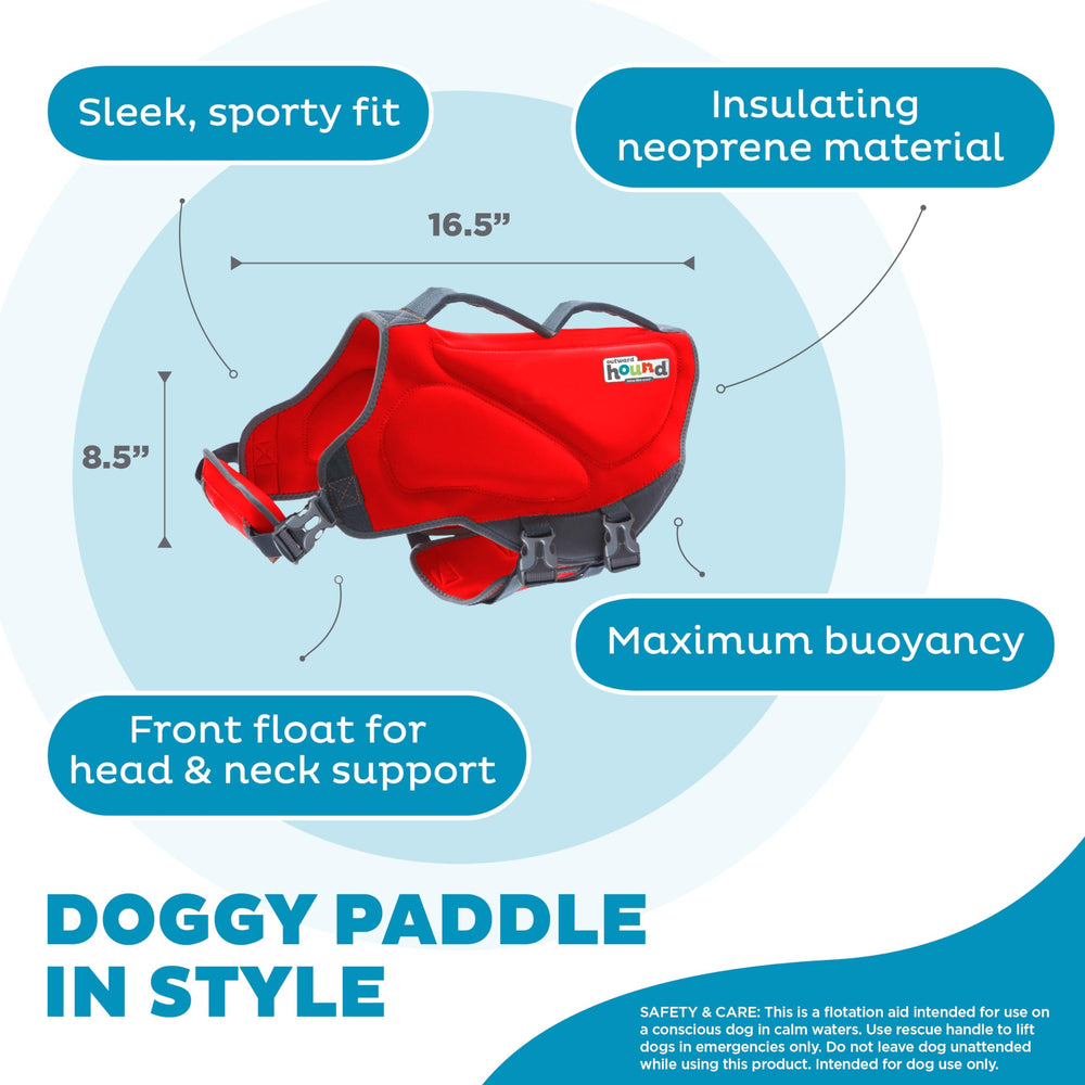 Outward Hound Dawson life jacket reflective trim for dusk visibility
