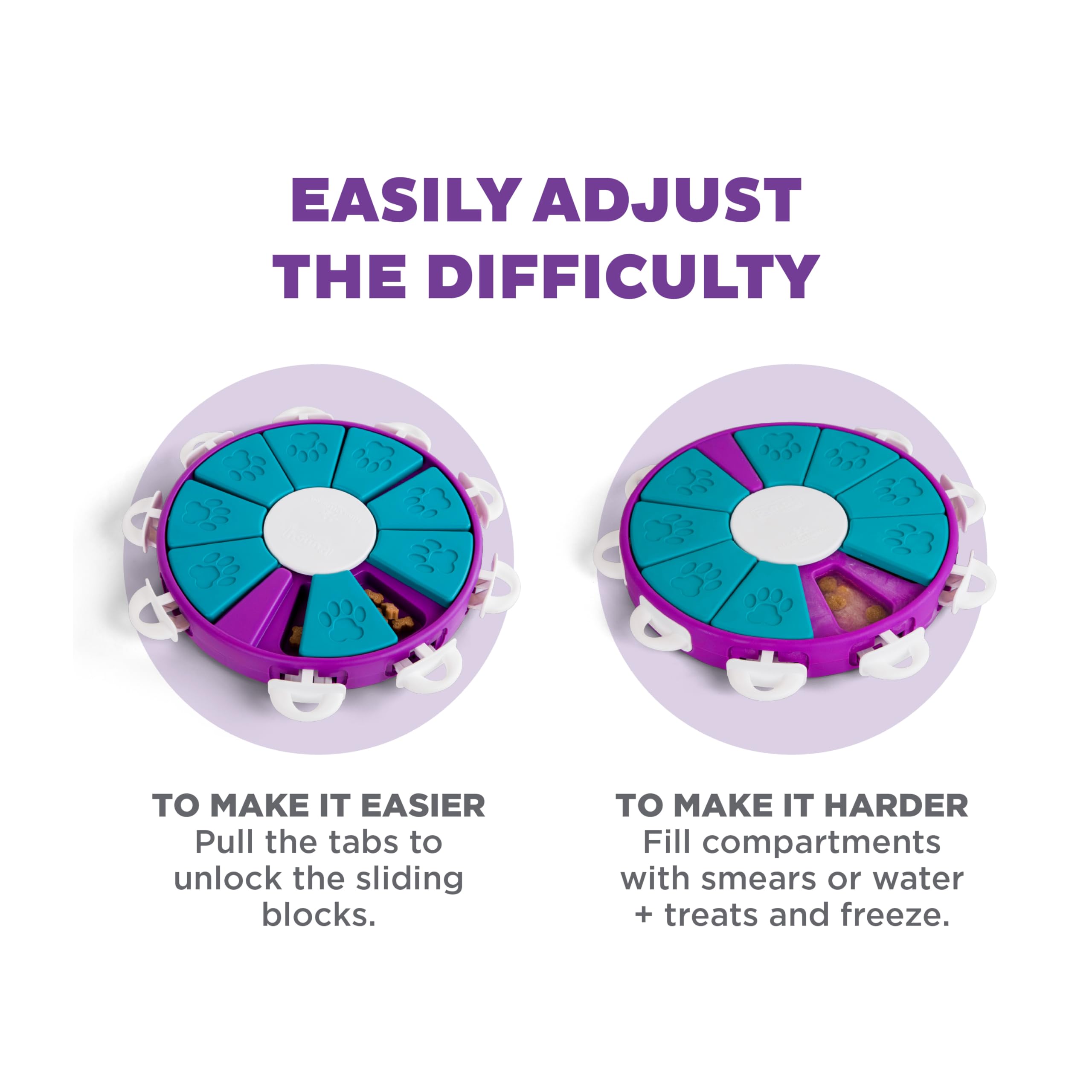 Outward Hound Twister doubles as a slow feeder for mealtime enrichment.