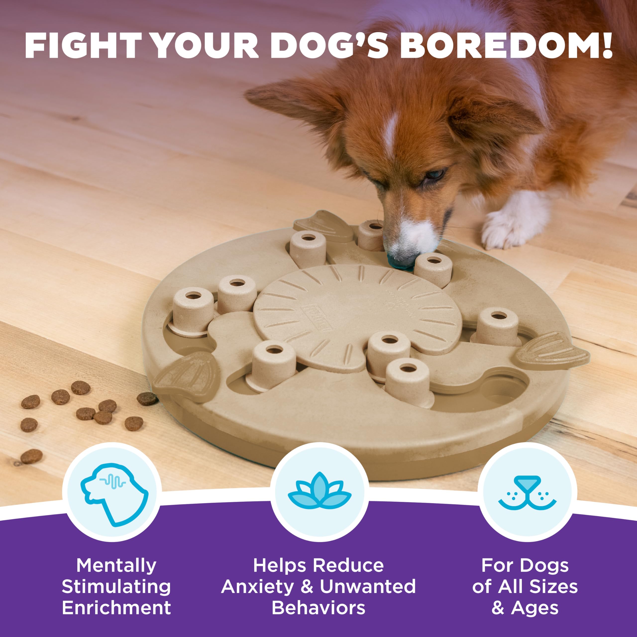 Outward Hound Dog Worker flippers close-up demonstrating actions that unlock treats.