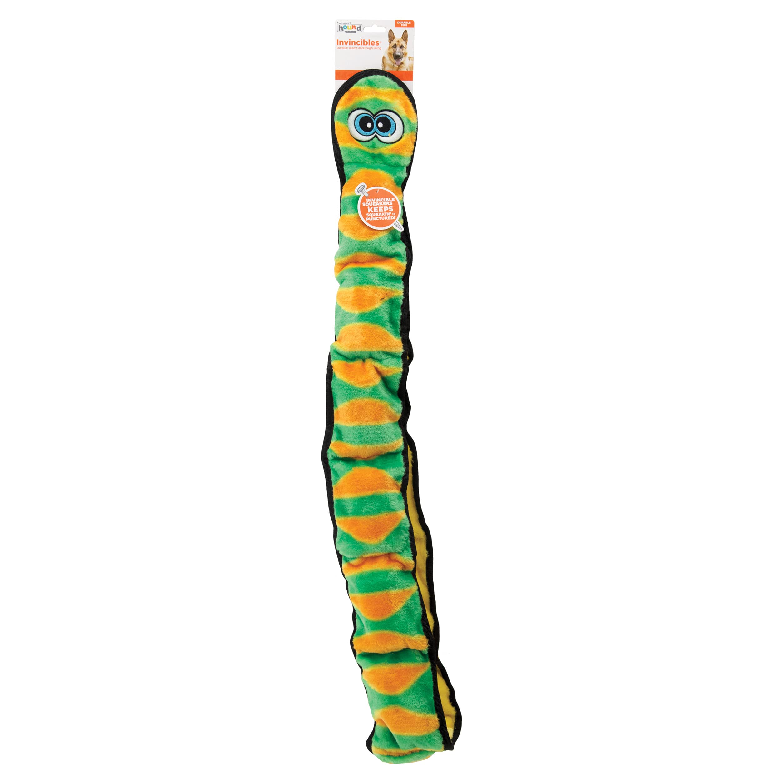 Outward Hound Durablez XXL snake toy dog-friendly play in various sizes.